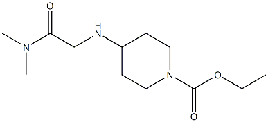 ethyl 4-{[(dimethylcarbamoyl)methyl]amino}piperidine-1-carboxylate Structure