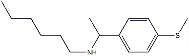 hexyl({1-[4-(methylsulfanyl)phenyl]ethyl})amine Structure