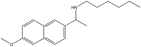hexyl[1-(6-methoxynaphthalen-2-yl)ethyl]amine Structure