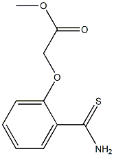 methyl [2-(aminocarbonothioyl)phenoxy]acetate 구조식 이미지