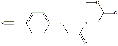 methyl {[(4-cyanophenoxy)acetyl]amino}acetate 구조식 이미지