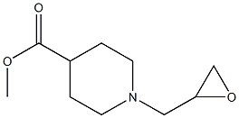 methyl 1-(oxiran-2-ylmethyl)piperidine-4-carboxylate Structure