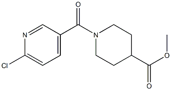 methyl 1-[(6-chloropyridin-3-yl)carbonyl]piperidine-4-carboxylate Structure