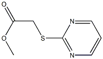 methyl 2-(pyrimidin-2-ylsulfanyl)acetate 구조식 이미지