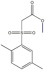 methyl 2-[(2,5-dimethylbenzene)sulfonyl]acetate Structure