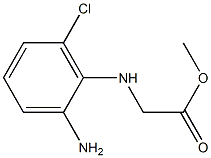 methyl 2-[(2-amino-6-chlorophenyl)amino]acetate 구조식 이미지