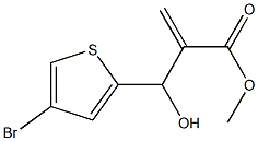 methyl 2-[(4-bromothiophen-2-yl)(hydroxy)methyl]prop-2-enoate Structure