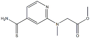 methyl 2-[(4-carbamothioylpyridin-2-yl)(methyl)amino]acetate Structure