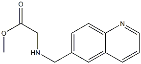 methyl 2-[(quinolin-6-ylmethyl)amino]acetate Structure