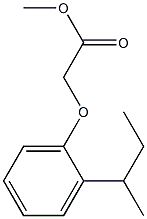 methyl 2-[2-(butan-2-yl)phenoxy]acetate 구조식 이미지