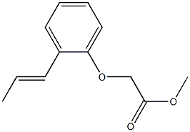 methyl 2-[2-(prop-1-en-1-yl)phenoxy]acetate Structure