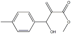 methyl 2-[hydroxy(4-methylphenyl)methyl]prop-2-enoate 구조식 이미지