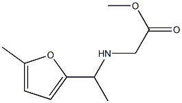 methyl 2-{[1-(5-methylfuran-2-yl)ethyl]amino}acetate 구조식 이미지