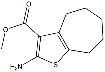 methyl 2-amino-4H,5H,6H,7H,8H-cyclohepta[b]thiophene-3-carboxylate 구조식 이미지