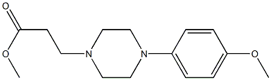 methyl 3-[4-(4-methoxyphenyl)piperazin-1-yl]propanoate 구조식 이미지