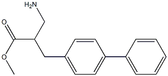 methyl 3-amino-2-[(4-phenylphenyl)methyl]propanoate Structure