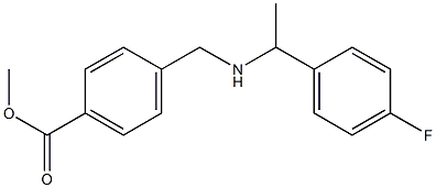 methyl 4-({[1-(4-fluorophenyl)ethyl]amino}methyl)benzoate 구조식 이미지