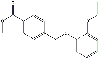 methyl 4-(2-ethoxyphenoxymethyl)benzoate Structure