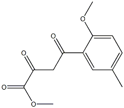 methyl 4-(2-methoxy-5-methylphenyl)-2,4-dioxobutanoate 구조식 이미지
