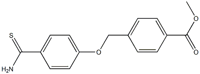 methyl 4-(4-carbamothioylphenoxymethyl)benzoate 구조식 이미지