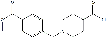 methyl 4-[(4-carbamoylpiperidin-1-yl)methyl]benzoate Structure