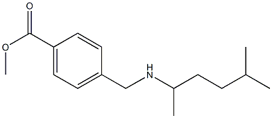 methyl 4-{[(5-methylhexan-2-yl)amino]methyl}benzoate Structure