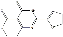 methyl 4-methyl-2-tetrahydrofuran-2-yl-6-thioxo-1,6-dihydropyrimidine-5-carboxylate Structure