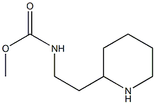 methyl N-[2-(piperidin-2-yl)ethyl]carbamate Structure