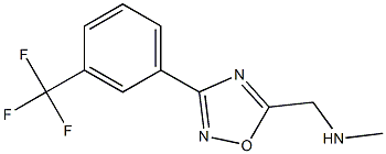 methyl({3-[3-(trifluoromethyl)phenyl]-1,2,4-oxadiazol-5-yl}methyl)amine 구조식 이미지
