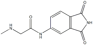 N-(1,3-dioxo-2,3-dihydro-1H-isoindol-5-yl)-2-(methylamino)acetamide 구조식 이미지