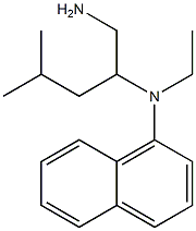 N-(1-amino-4-methylpentan-2-yl)-N-ethylnaphthalen-1-amine 구조식 이미지