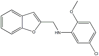 N-(1-benzofuran-2-ylmethyl)-5-chloro-2-methoxyaniline Structure