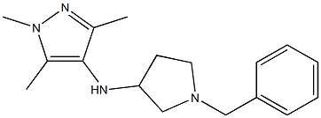 N-(1-benzylpyrrolidin-3-yl)-1,3,5-trimethyl-1H-pyrazol-4-amine 구조식 이미지