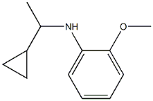 N-(1-cyclopropylethyl)-2-methoxyaniline 구조식 이미지