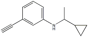 N-(1-cyclopropylethyl)-3-ethynylaniline Structure