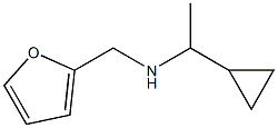 N-(1-cyclopropylethyl)-N-(2-furylmethyl)amine 구조식 이미지