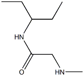 N-(1-ethylpropyl)-2-(methylamino)acetamide 구조식 이미지
