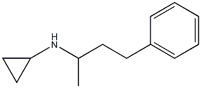 N-(1-methyl-3-phenylpropyl)cyclopropanamine 구조식 이미지