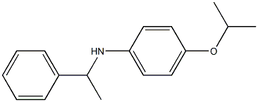 N-(1-phenylethyl)-4-(propan-2-yloxy)aniline Structure