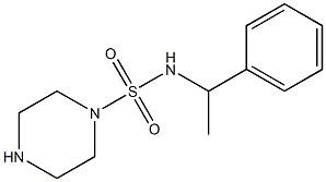 N-(1-phenylethyl)piperazine-1-sulfonamide 구조식 이미지