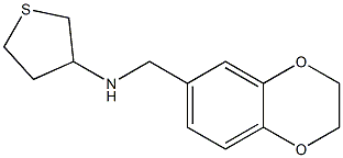 N-(2,3-dihydro-1,4-benzodioxin-6-ylmethyl)thiolan-3-amine 구조식 이미지