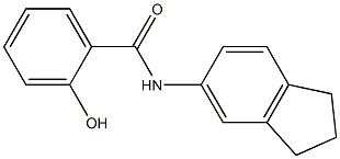 N-(2,3-dihydro-1H-inden-5-yl)-2-hydroxybenzamide 구조식 이미지