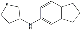 N-(2,3-dihydro-1H-inden-5-yl)thiolan-3-amine 구조식 이미지