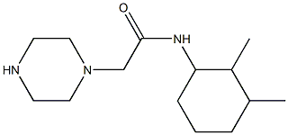 N-(2,3-dimethylcyclohexyl)-2-(piperazin-1-yl)acetamide Structure