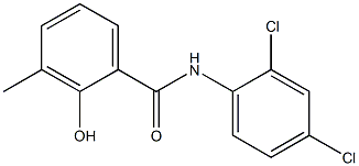 N-(2,4-dichlorophenyl)-2-hydroxy-3-methylbenzamide 구조식 이미지