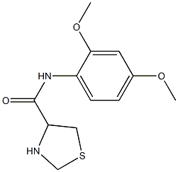 N-(2,4-dimethoxyphenyl)-1,3-thiazolidine-4-carboxamide Structure