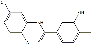 N-(2,5-dichlorophenyl)-3-hydroxy-4-methylbenzamide 구조식 이미지