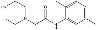 N-(2,5-dimethylphenyl)-2-(piperazin-1-yl)acetamide Structure