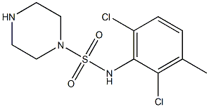 N-(2,6-dichloro-3-methylphenyl)piperazine-1-sulfonamide 구조식 이미지