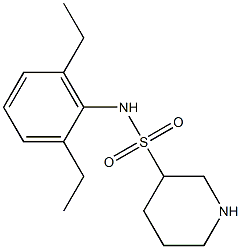 N-(2,6-diethylphenyl)piperidine-3-sulfonamide 구조식 이미지